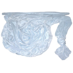 Szatén-organza anyag [142cm x 10m] halvány kék