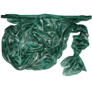 Szatén-organza anyag [142cm x 10m] sötét zöld/smaragdzöld
