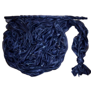 Szatén-organza anyag [142cm x 10m] navy kék/matrózkék