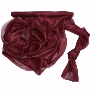 Szatén-organza anyag [47cm x 10m] bordó