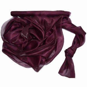 Szatén-organza anyag [47cm x 10m] burgundi