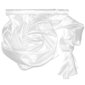 Szatén-organza anyag [47cm x 10m] fehér