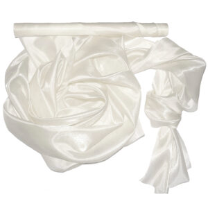 Szatén-organza anyag [47cm x 10m] ekrü