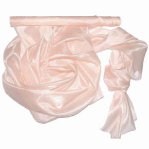 Szatén-organza anyag [47cm x 10m] világos barack