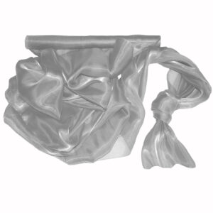 Szatén-organza anyag [47cm x 10m] ezüst