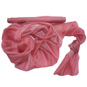 Szatén-organza anyag [47cm x 10m] rozsdavörös cinnabar