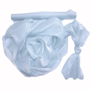 Szatén-organza anyag [47cm x 10m] világoskék
