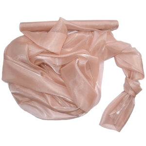 Szatén-organza anyag [47cm x 10m] púder bézs