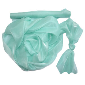 Szatén-organza anyag [47cm x 10m] mentazöld