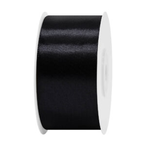 Sima szatén szalag egyszínű [38 mm x 22,86 méter] fekete