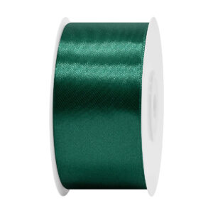 Sima szatén szalag egyszínű [38 mm x 22,86 méter] sötétzöld/smaragdzöld