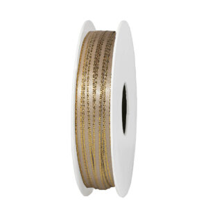 Aranyszélű szatén szalag [3mm x 10méter] arany/arany
