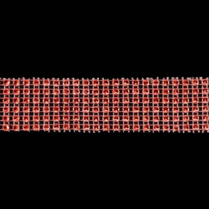 Strassz füzér [3cm x 4,57m] piros