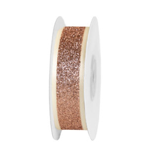 Dekorációs szalag [22mm x 10m] krém/rose gold