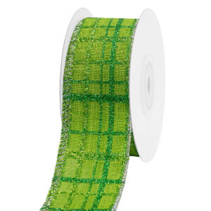Dekorációs glitteres szalag [38mm x 10m] zöld