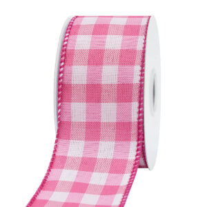 Kockás mintás dekor szalag [38mm x 10m] rózsaszín