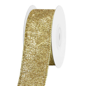 Glitter karácsonyi dekor szalag [38mm x 10m] arany