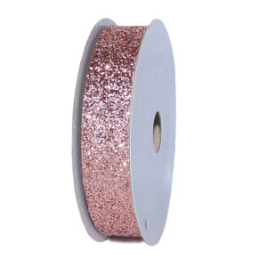 Glitter dekorációs szalag [16mm x 10m] púder rózsaszín