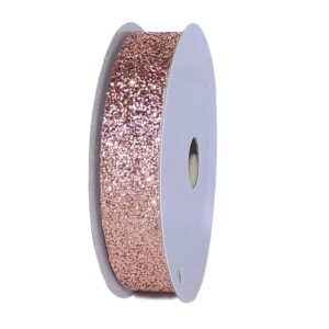 Glitter dekorációs szalag [16mm x 10m] púder bézs